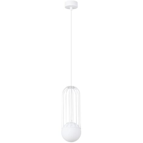 Lámpara colgante Zovolu blanco, 1 luz