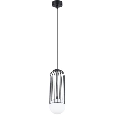 Lámpara colgante Zovolu negro, 1 luz