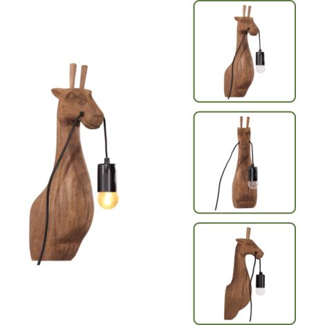 Lámpara con forma de animal - vidaXL Lámpara de pared con forma de animal 25 W E27 12x12x42 cm - Decoración industrial