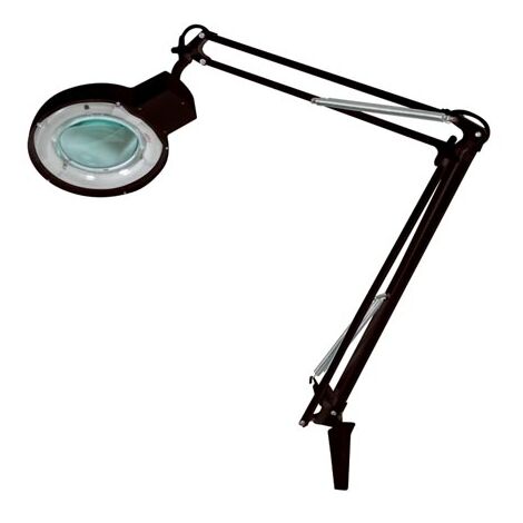 Lámpara con lupa 5 dioptrías - 22w - color negro