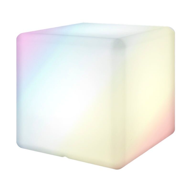 

Lámpara con mando de luz led blanca, de 30x30x30 cm