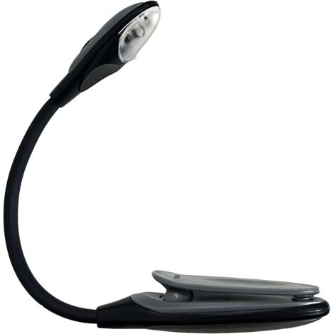 Lámpara con Pinza  Lamparita de Lectura con Pinza incorporada  Luz Led para leer  pequeña Luz de Lectura  Minilámpara para Leer Libros en la Cama  Luz flexible para Atril