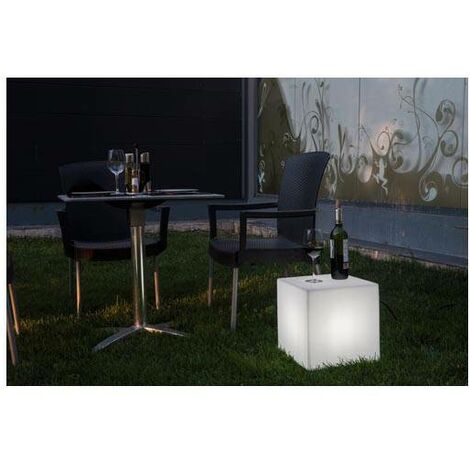 Lampara Cubo Bateria Luz Rgb 40X40cm