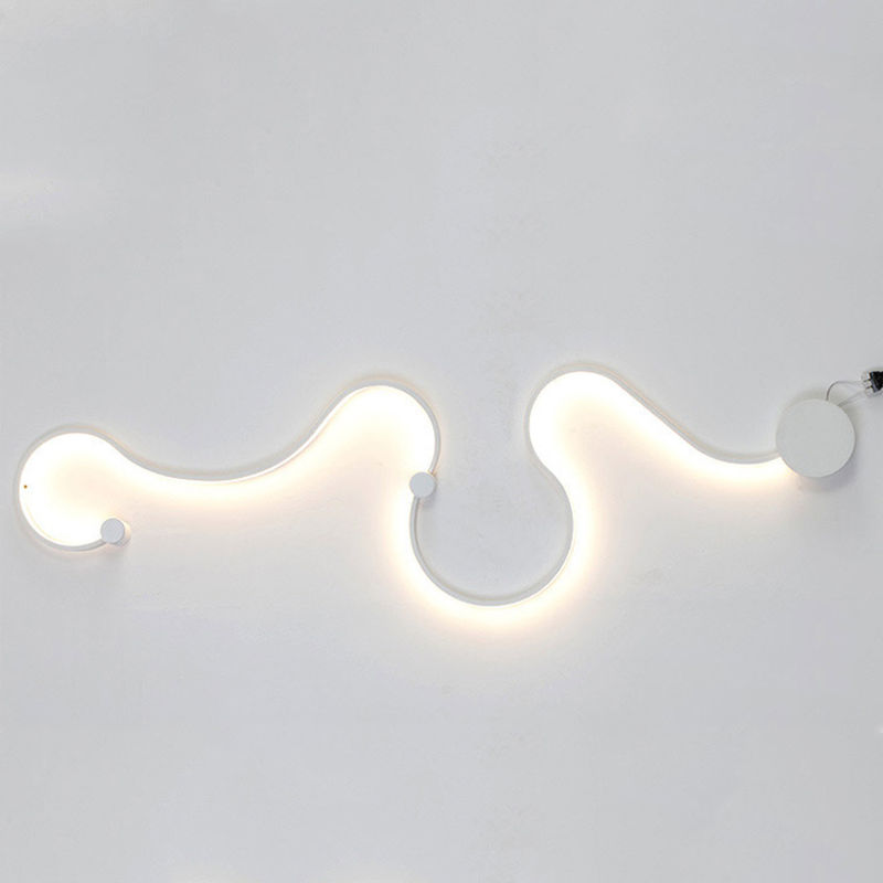 

Lampara de acrilico del techo de la lampara de pared de luz, luz de la decoracion, blanco, blanco calido, 128 * 42cm