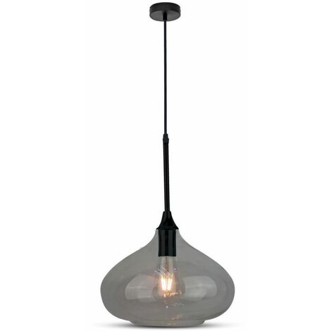 Lámpara de araña LED de cristal V-TAC con portalámparas E27 (máx. 60 W), color negro
