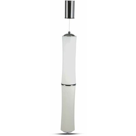 Lámpara de araña LED de doble cilindro V-TAC de 32 W, blanco satinado, blanco cálido, regulable