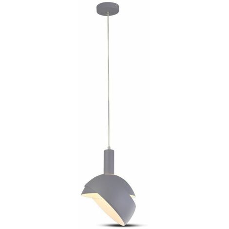 Lámpara de araña LED V-TAC con pantalla de aluminio y portalámparas E14 (máx. 60 W), color gris
