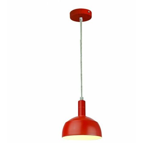 Lámpara de araña LED V-TAC con pantalla de aluminio y portalámparas E14 (máx. 60 W), color rojo