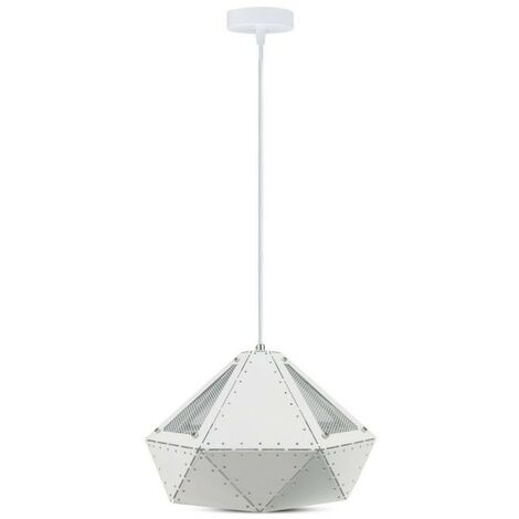 Lámpara de araña LED V-TAC con prisma metálico y portalámparas E27 (máx. 60 W), color blanco