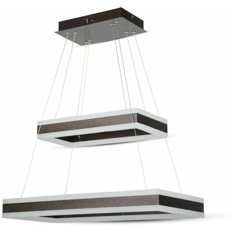 Lámpara de araña LED V-TAC de 100 W en metal color café, blanco cálido, regulable