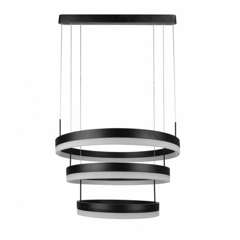 Lámpara de araña LED V-TAC de 3 círculos, 80 W, luz blanca cálida, regulable