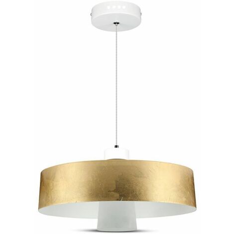 Lámpara de araña LED V-TAC de 7 W con cuenco de metal en oro blanco natural
