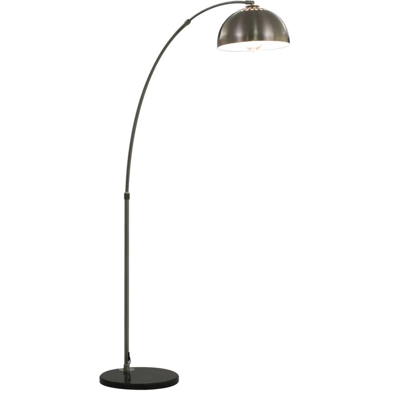 

Lámpara de arco 60 W plateado E27 170 cm - Plateado - Vidaxl