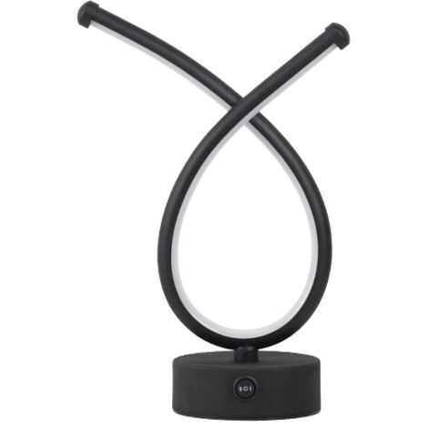 Lámpara de baño Retro Wind Lane, lámpara de mesita de noche, con forma de corazón, modelo negro.