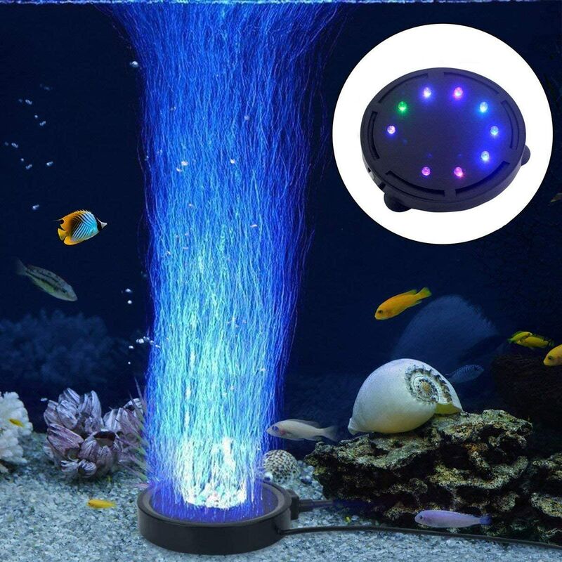 

Lámpara de burbujas de acuario de con bomba de aire LED para decoración de tortugas