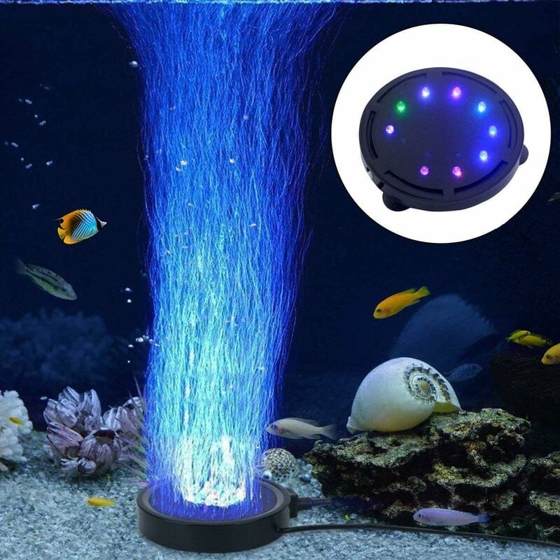 

Litzee - Lámpara de burbujas para acuario con bomba de aire LED para decoración de tortugas