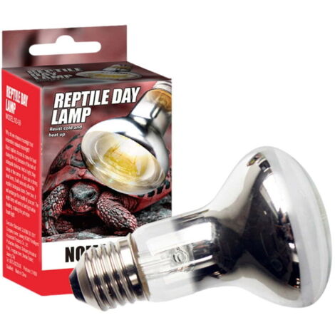 Lámpara de calor de espectro completo de 2 partes para reptiles, proyector de luz natural de 40 W, adecuado para reptiles.