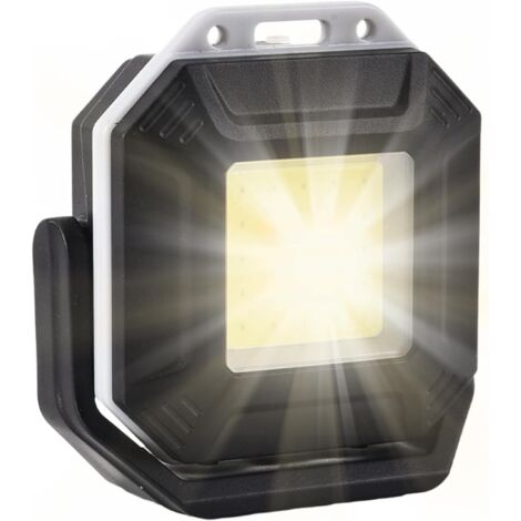 Lámpara de camping, lámpara magnética ABS, recargable por USB, iluminación brillante, resistente al agua, diseño colgante versátil, ideal para pesca, taller, garaje, coche y aventuras al aire libre. M