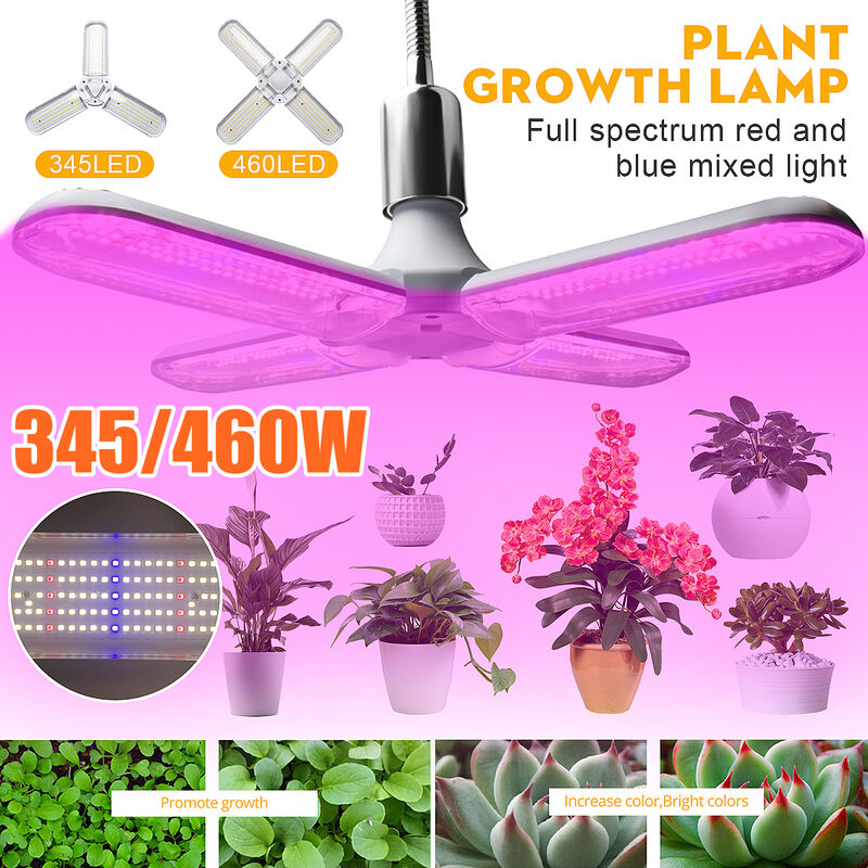 

Lámpara de cultivo de 3 hojas LED para plantas de espectro completo Luz de cultivo LED de alta calidad para plantas de vegetación Flores Iluminación