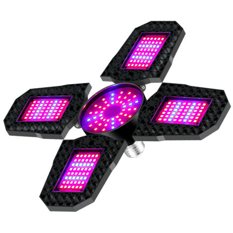 Lámpara de cultivo LED plegable de alta potencia para suculentas y plántulas de interior, con un espectro adecuado.