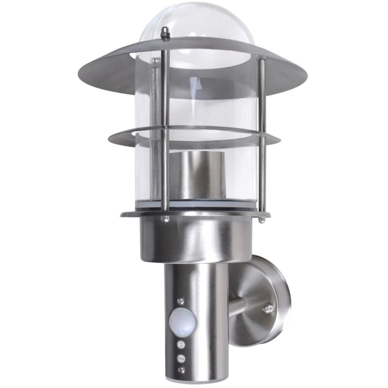 

Vidaxl - Aplique de pared de acero inoxidable, para jardín - Plateado