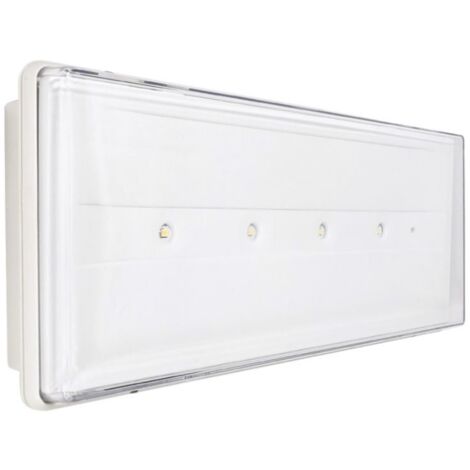 Lámpara de Emergencia Beghelli a pilas LED STILE+ 11W SE/SA IP42 19500