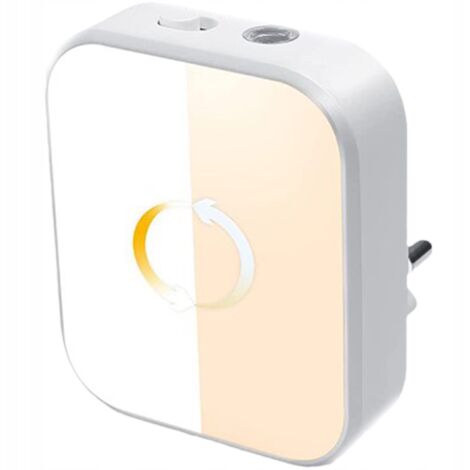Lámpara de enchufe con sensor crepuscular para recibidor
