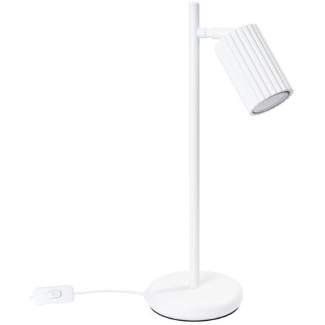 Lámpara de escritorio Karbon blanco aluminio 1xGU10  14.5cm Sollux
