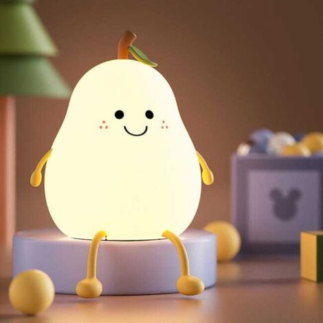 Lámpara de escritorio LED ajustable de 2W para niños, fabricada en silicona segura, diseño compacto de 11,7 x 11,4 x 13 cm, iluminación suave para dormitorio infantil u oficina.