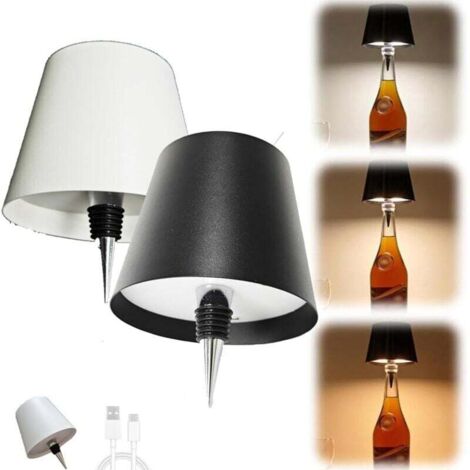 Lámpara de escritorio LED con cargador inalámbrico y puerto USB, lámpara de mesa táctil, 5 colores, 5 niveles de brillo, pantalla LCD, 2 luces nocturnas, reloj, despertador, indicador de temperatura, 