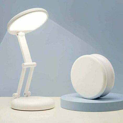 Lámpara de escritorio LED plegable portátil Tigrezy, lámpara de lectura, lámpara LED recargable + cable USB, lámpara LED inalámbrica, lámpara de escritorio para niños, lámpara de noche, lámpara de esc