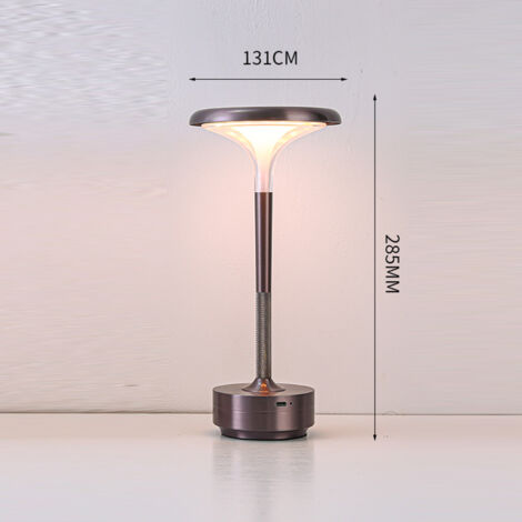 Lámpara de escritorio LED recargable - DL-Y02 - Control táctil y 3 colores ajustables