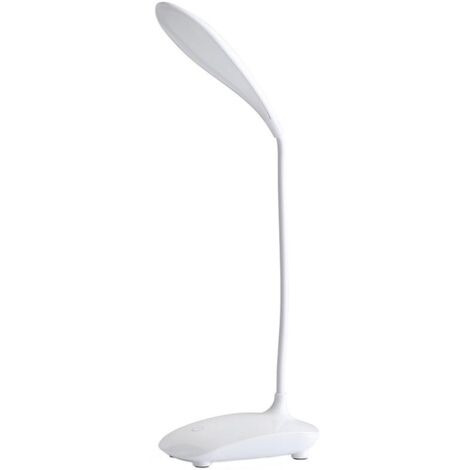 Lámpara de escritorio, LED, USB, 6000k, blanca