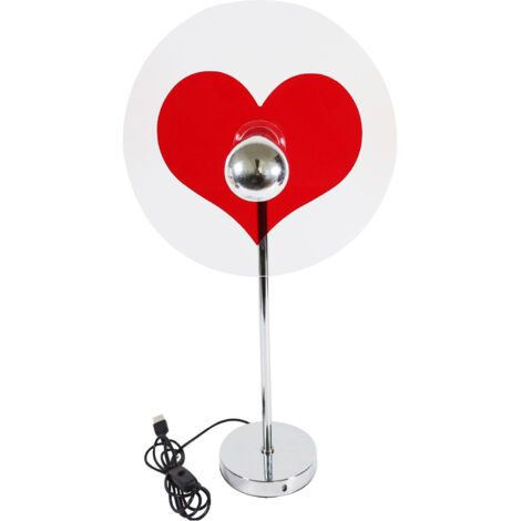Lámpara de escritorio Love con enchufe USB, lámpara ambiental Love, lámpara de pie para dormitorio, lámpara con pantalla