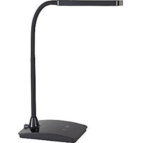 Lámpara de escritorio metal / negro, máx 360 mm con soporte