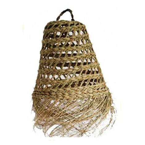 LÁMPARA DE ESPARTO CALADA