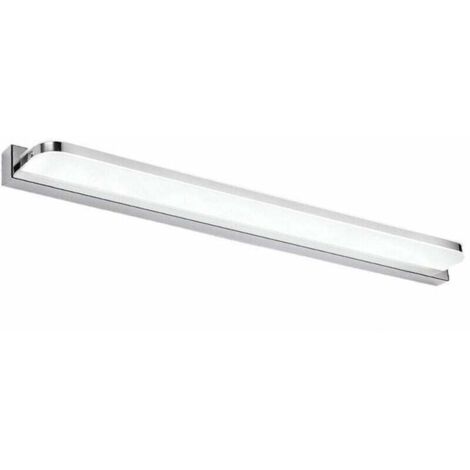 Lámpara de espejo LED blanca fría de 7 W y 42 cm, IP44, resistente al agua, 6000 K, 600 lm, moderna lámpara de pared LED acrílica para baño - Versailles [Clase energética A]