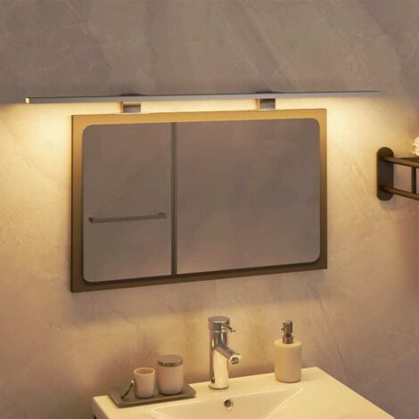 Lámpara de espejo LED blanco cálido 13 W 3000 K 80 cm vidaXL