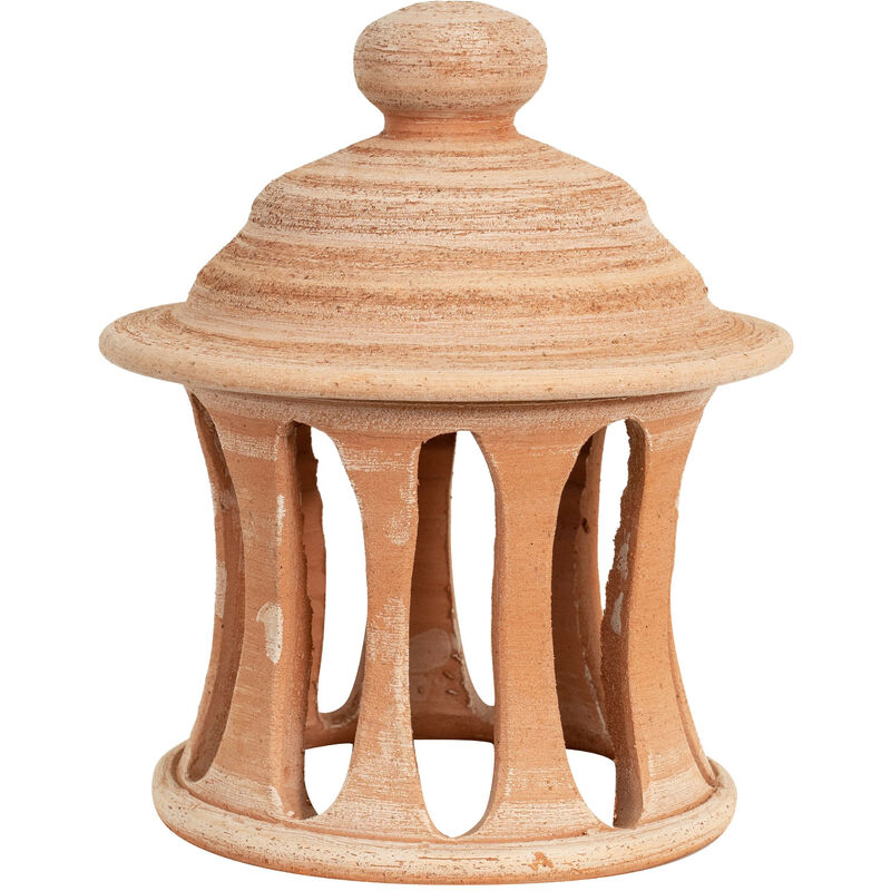 

Lámpara de farol de terracota 100% made in Italy, hecha a mano en el torno