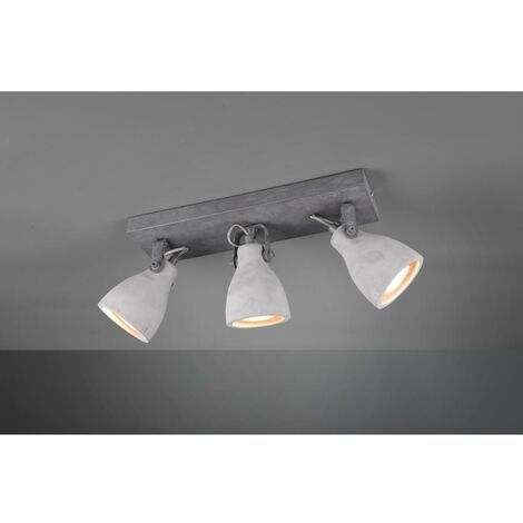 Lámpara de hormigón 3 focos orientables Concrete Trio Lighting