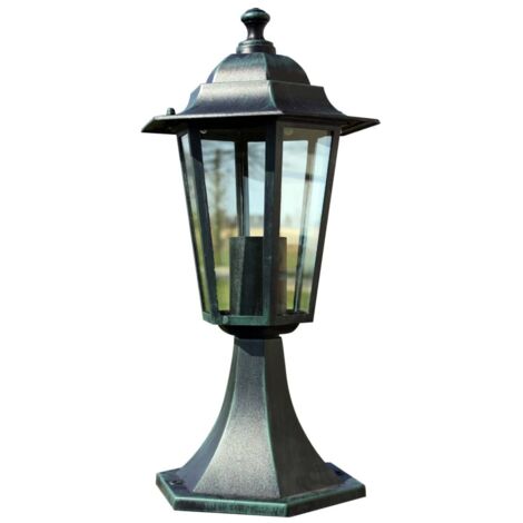 Lámpara de jardín aluminio verde/negro