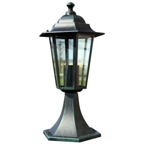 Monzana Farolas de jardín exterior Aluminio vidrio 60W Antracita lámpara  rústica pedestal sendero patio terraza a escoger