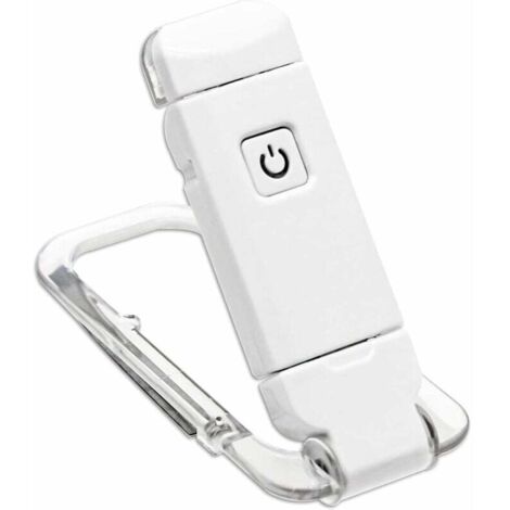 Lámpara de lectura con clip, recargable por USB, flexible y portátil. Luz agradable para la vista, compacta y duradera, perfecta para leer en la cama.