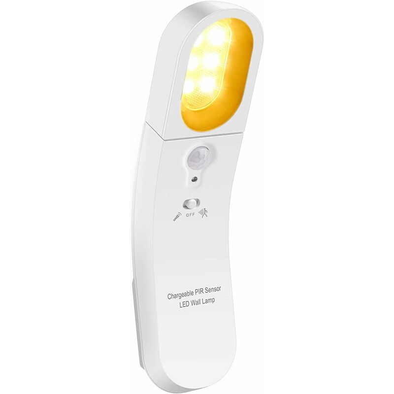 

Lámpara de lectura luz nocturna, luz nocturna LED recargable, lámpara de gabinete, detector de movimiento, lectura infantil, 3 modos, blanco cálido,