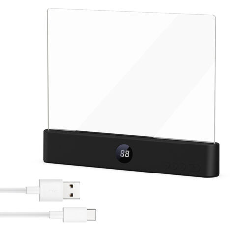 Lámpara de lectura para tablet, lámpara de lectura LED para cama, lámpara de lectura para libros, lámpara de lectura con protección ocular, lámpara de lectura, luz nocturna de lectura (negra)