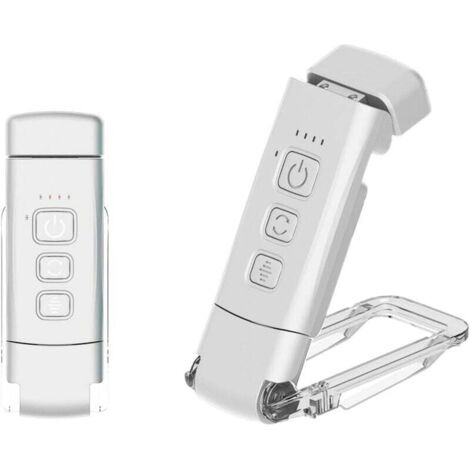 Lámpara de lectura UlisemMini con clip para protección ocular, portátil, ligera y recargable, flexible, con 3 colores de luz, ideal para leer de noche en la cama.