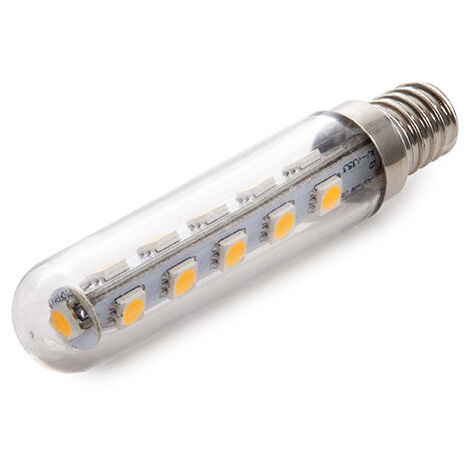 Bombilla de LEDs Mini Tubular E14 3W 240Lm +-10% 30.000H | Blanco Cálido (CA-TUBMIN-E14-3W-CW)