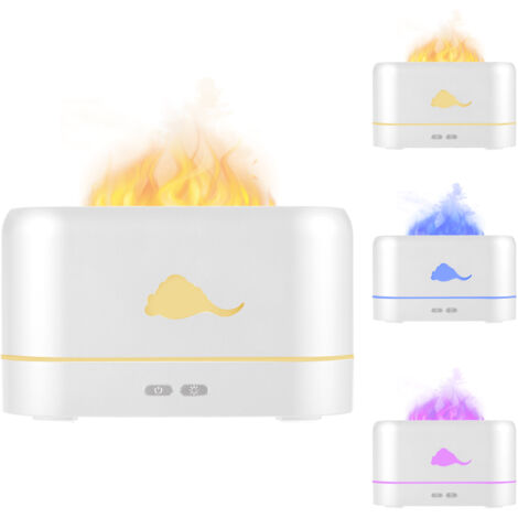 Lámpara de llama suave – 3 tonos, USB silencioso, ideal para sala de estar/yoga, un regalo acogedor para el Día de la Madre.