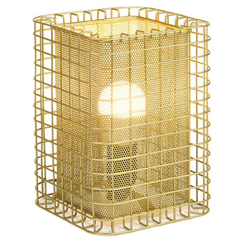 

Lámpara de Mesa Aluminio (17 x 17 x 24 cm) Cristal