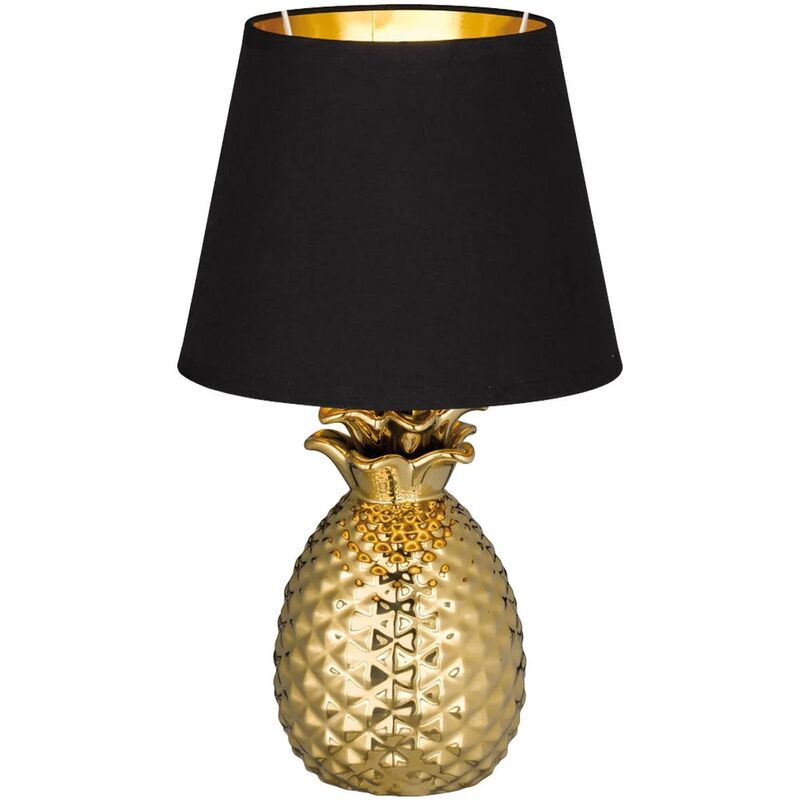 

LÁMPARA DE MESA ANANAS CERÁMICA ORO 35CM - Lúzete